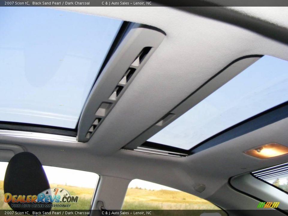 2007 Scion tC Black Sand Pearl / Dark Charcoal Photo #3