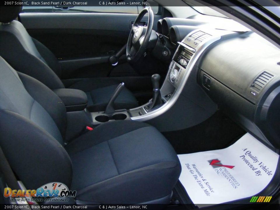 2007 Scion tC Black Sand Pearl / Dark Charcoal Photo #9