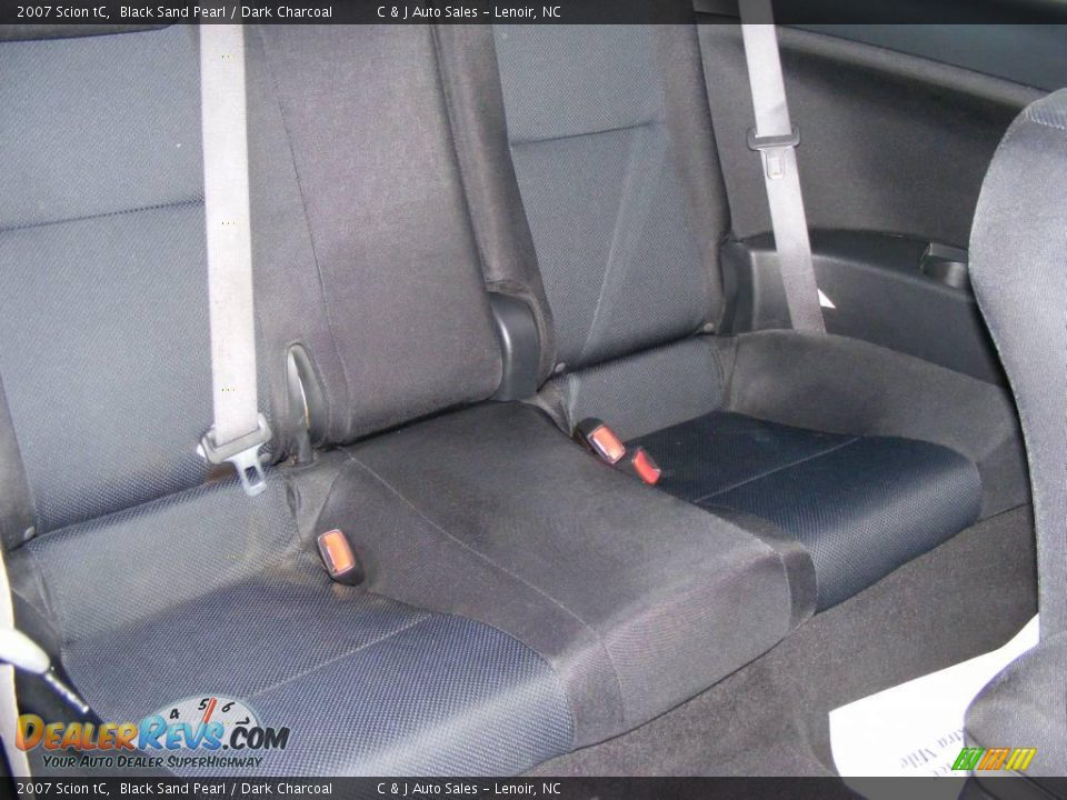 2007 Scion tC Black Sand Pearl / Dark Charcoal Photo #10