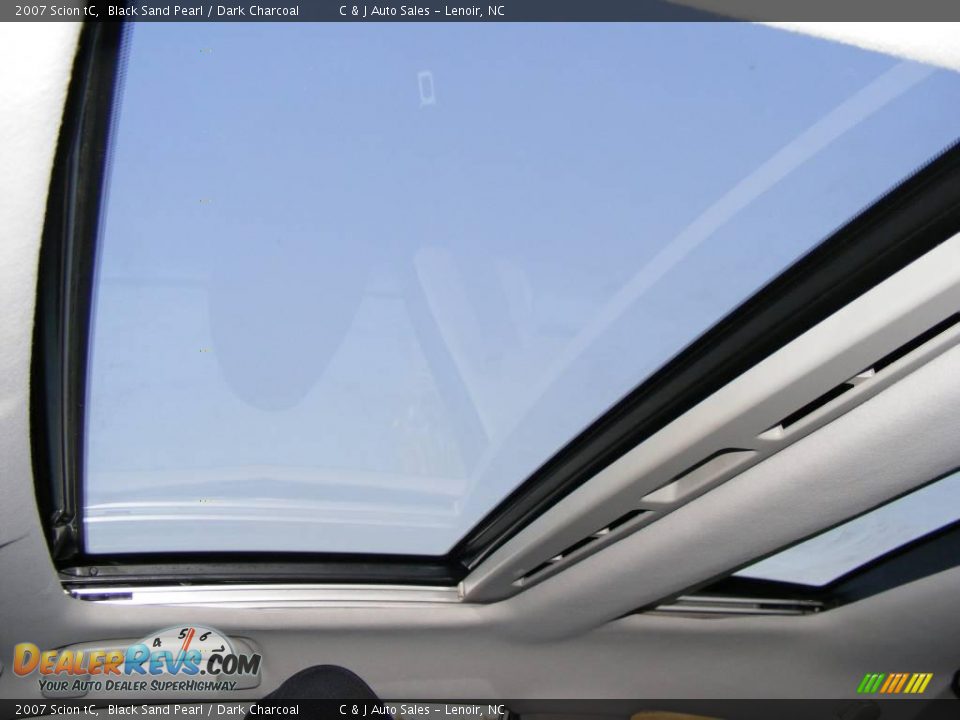 2007 Scion tC Black Sand Pearl / Dark Charcoal Photo #12