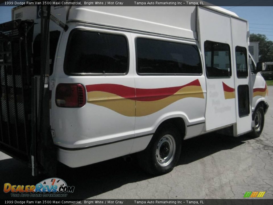 1999 Dodge Ram Van 3500 Maxi Commercial Bright White / Mist Gray Photo #10