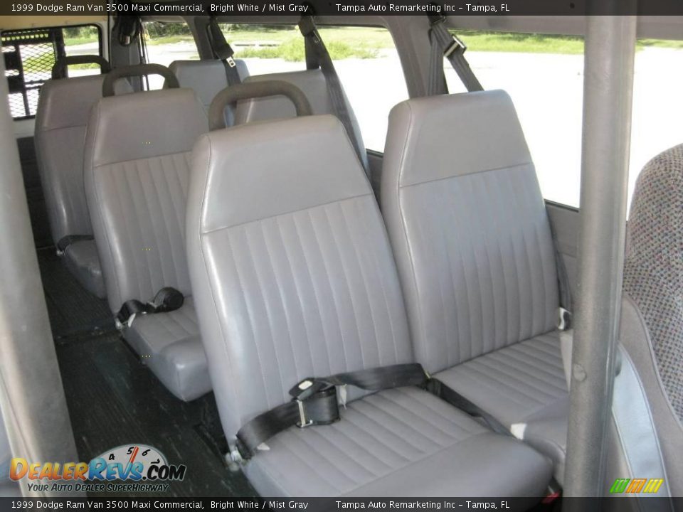 1999 Dodge Ram Van 3500 Maxi Commercial Bright White / Mist Gray Photo #22