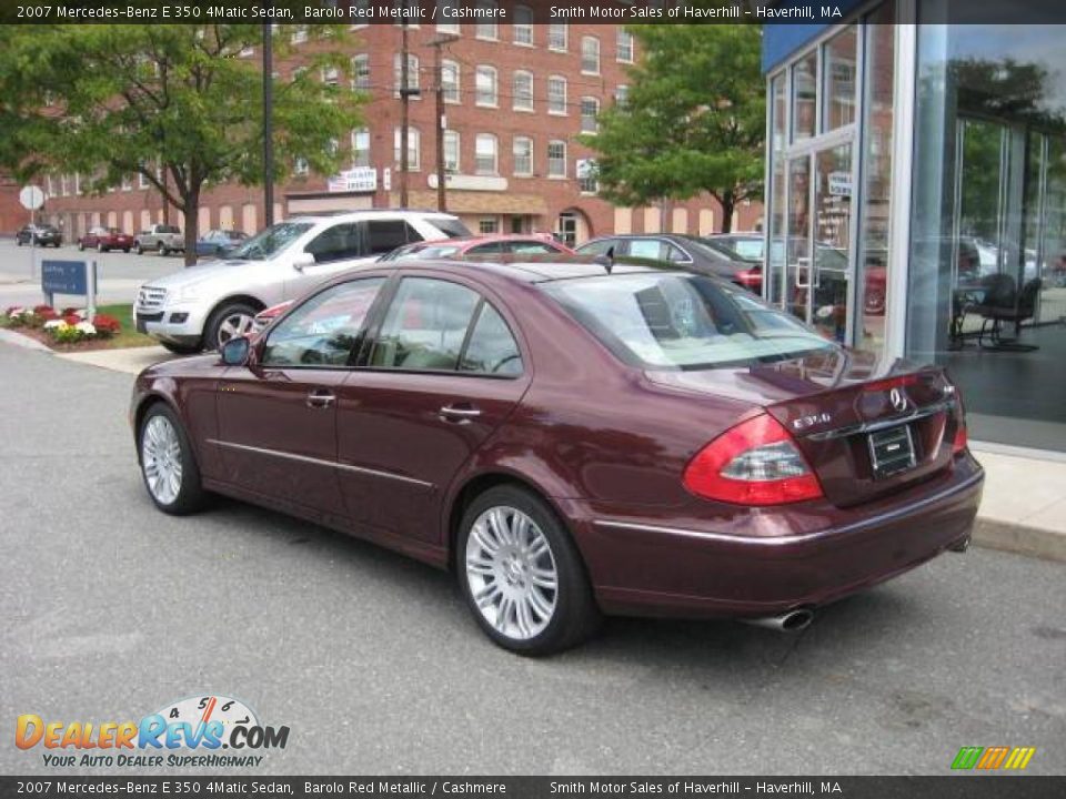 2007 Mercedes-Benz E 350 4Matic Sedan Barolo Red Metallic / Cashmere Photo #2