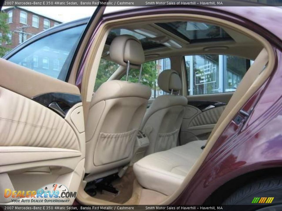 2007 Mercedes-Benz E 350 4Matic Sedan Barolo Red Metallic / Cashmere Photo #5