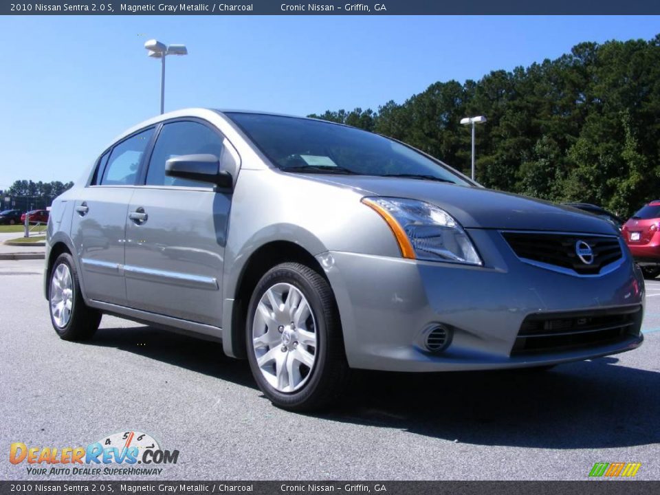 2010 Nissan Sentra 2.0 S Magnetic Gray Metallic / Charcoal Photo #4