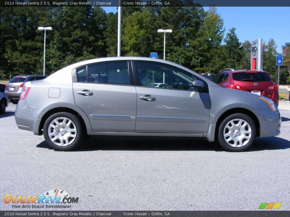 2010 Nissan Sentra 2.0 S Magnetic Gray Metallic / Charcoal Photo #5