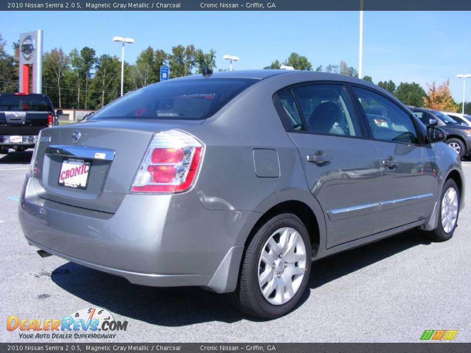 2010 Nissan Sentra 2.0 S Magnetic Gray Metallic / Charcoal Photo #6