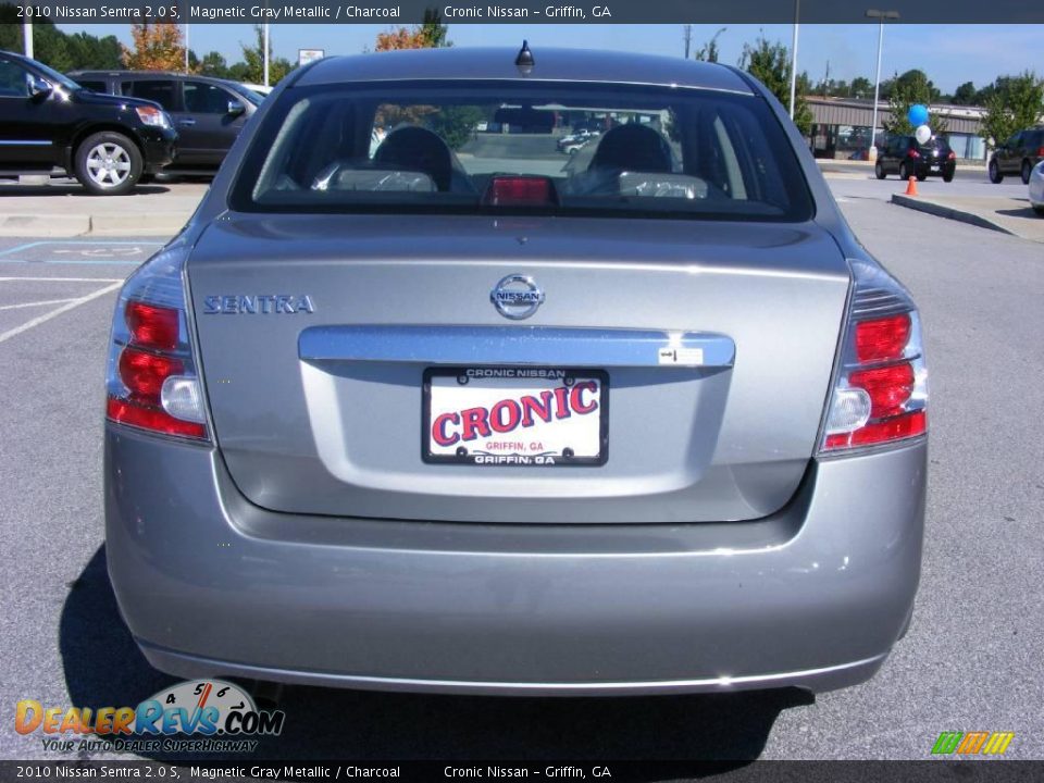2010 Nissan Sentra 2.0 S Magnetic Gray Metallic / Charcoal Photo #7