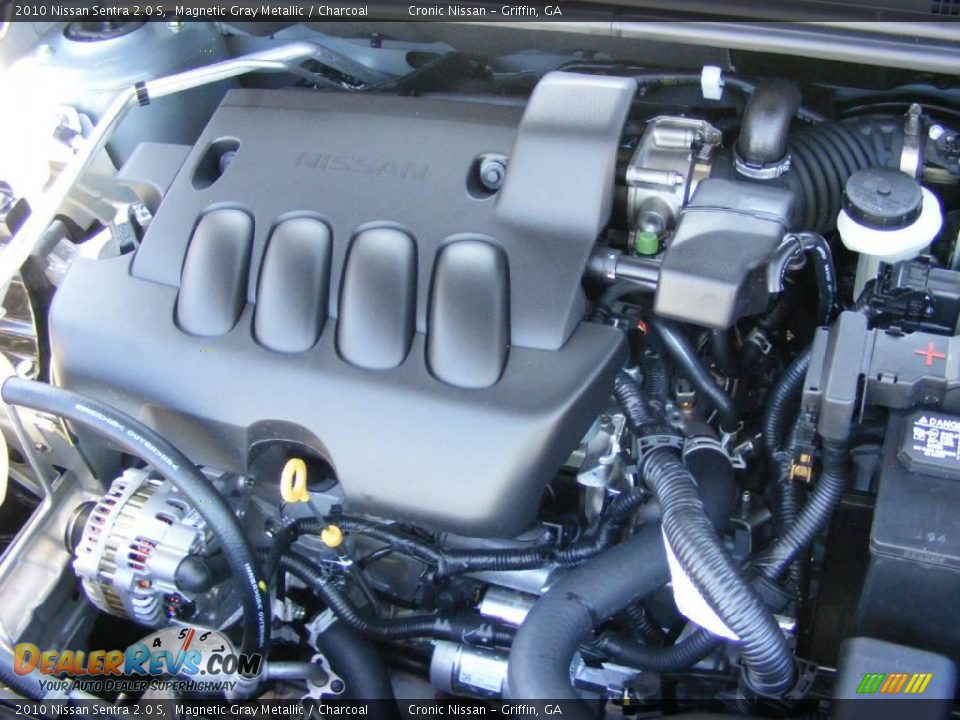 2010 Nissan Sentra 2.0 S Magnetic Gray Metallic / Charcoal Photo #10
