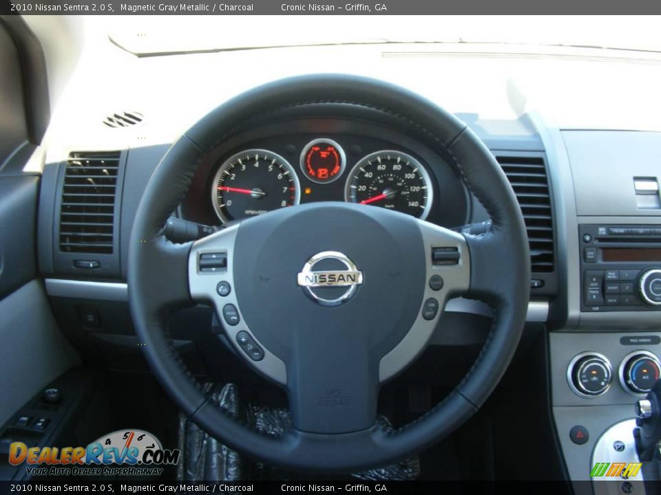2010 Nissan Sentra 2.0 S Magnetic Gray Metallic / Charcoal Photo #12