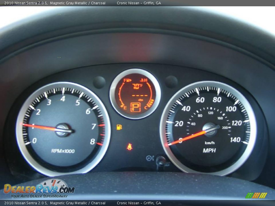 2010 Nissan Sentra 2.0 S Magnetic Gray Metallic / Charcoal Photo #13