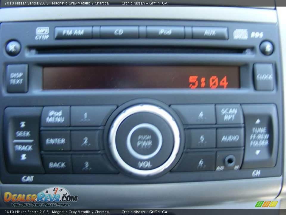 2010 Nissan Sentra 2.0 S Magnetic Gray Metallic / Charcoal Photo #14