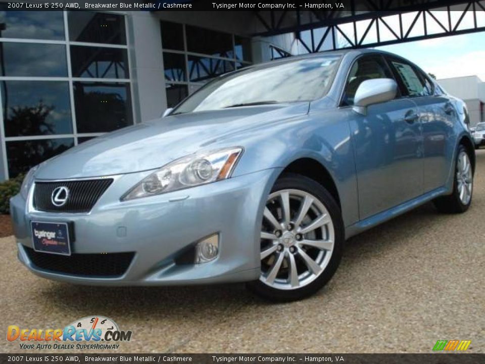 2007 Lexus IS 250 AWD Breakwater Blue Metallic / Cashmere Photo #1