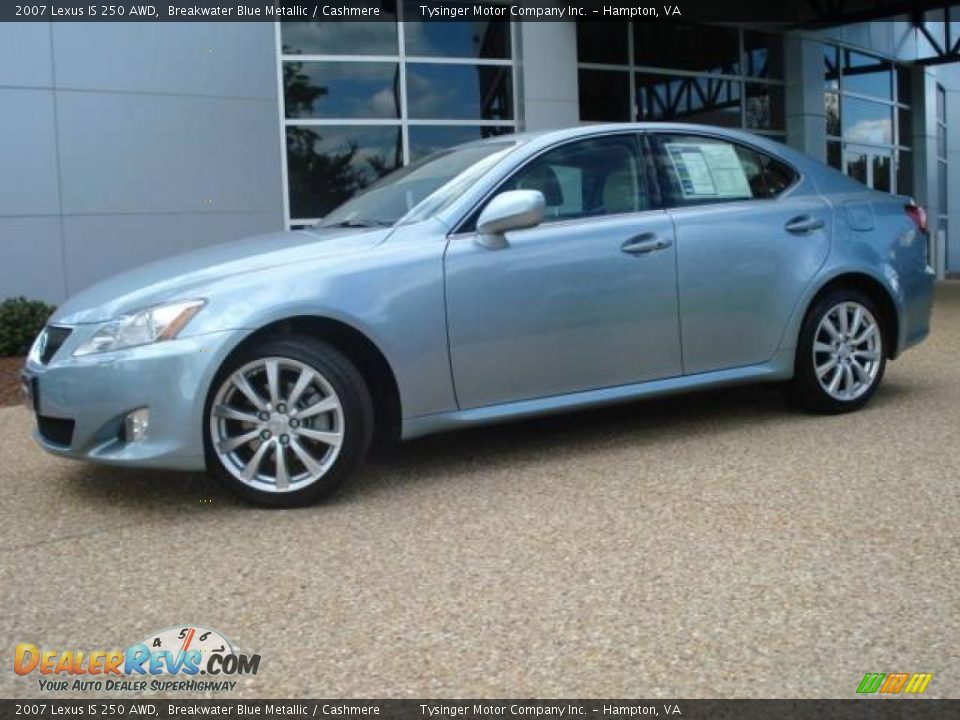 2007 Lexus IS 250 AWD Breakwater Blue Metallic / Cashmere Photo #2
