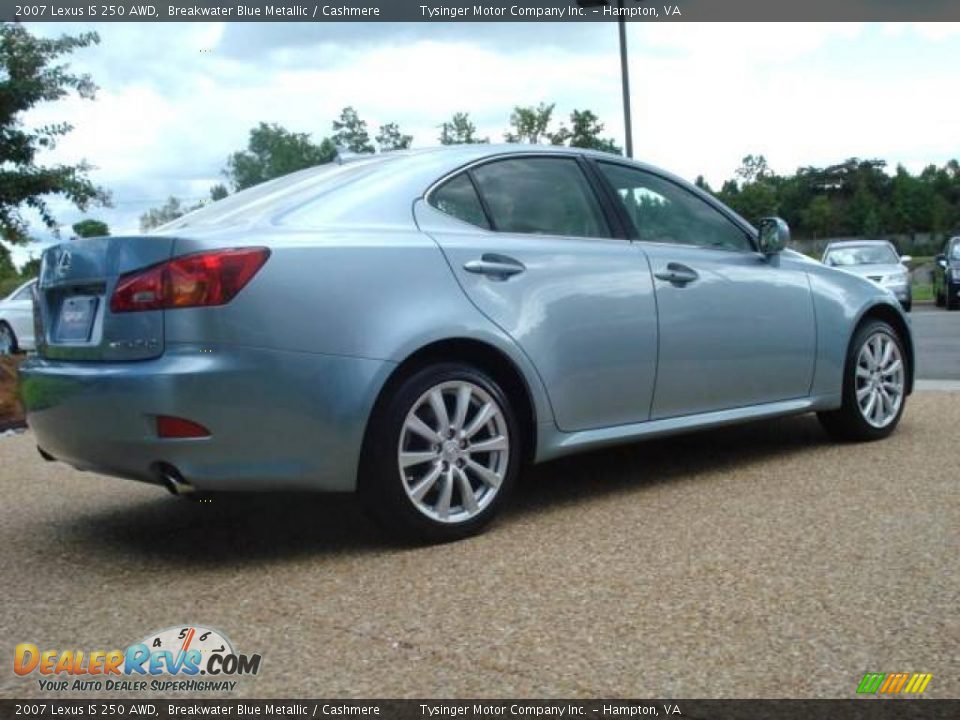 2007 Lexus IS 250 AWD Breakwater Blue Metallic / Cashmere Photo #5