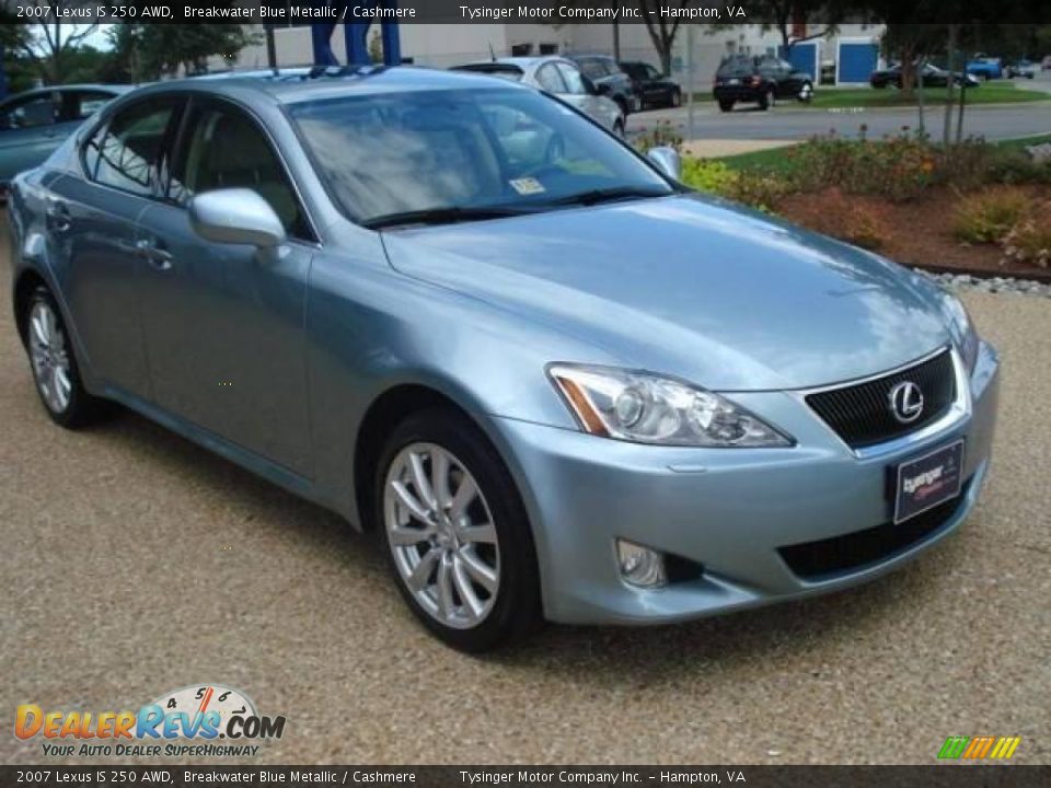 2007 Lexus IS 250 AWD Breakwater Blue Metallic / Cashmere Photo #7
