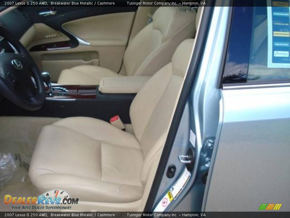 2007 Lexus IS 250 AWD Breakwater Blue Metallic / Cashmere Photo #9