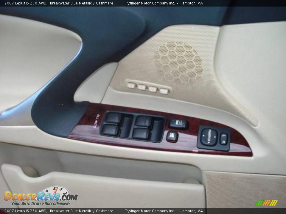 2007 Lexus IS 250 AWD Breakwater Blue Metallic / Cashmere Photo #12