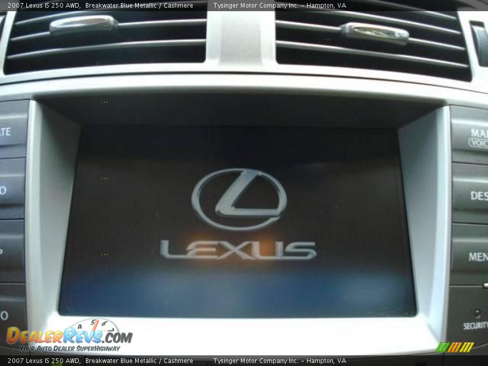 2007 Lexus IS 250 AWD Breakwater Blue Metallic / Cashmere Photo #13