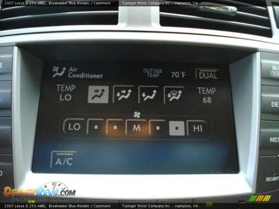 2007 Lexus IS 250 AWD Breakwater Blue Metallic / Cashmere Photo #15