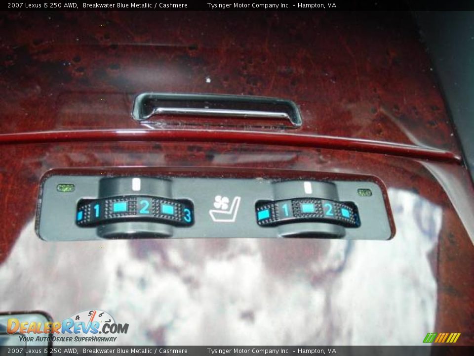 2007 Lexus IS 250 AWD Breakwater Blue Metallic / Cashmere Photo #19