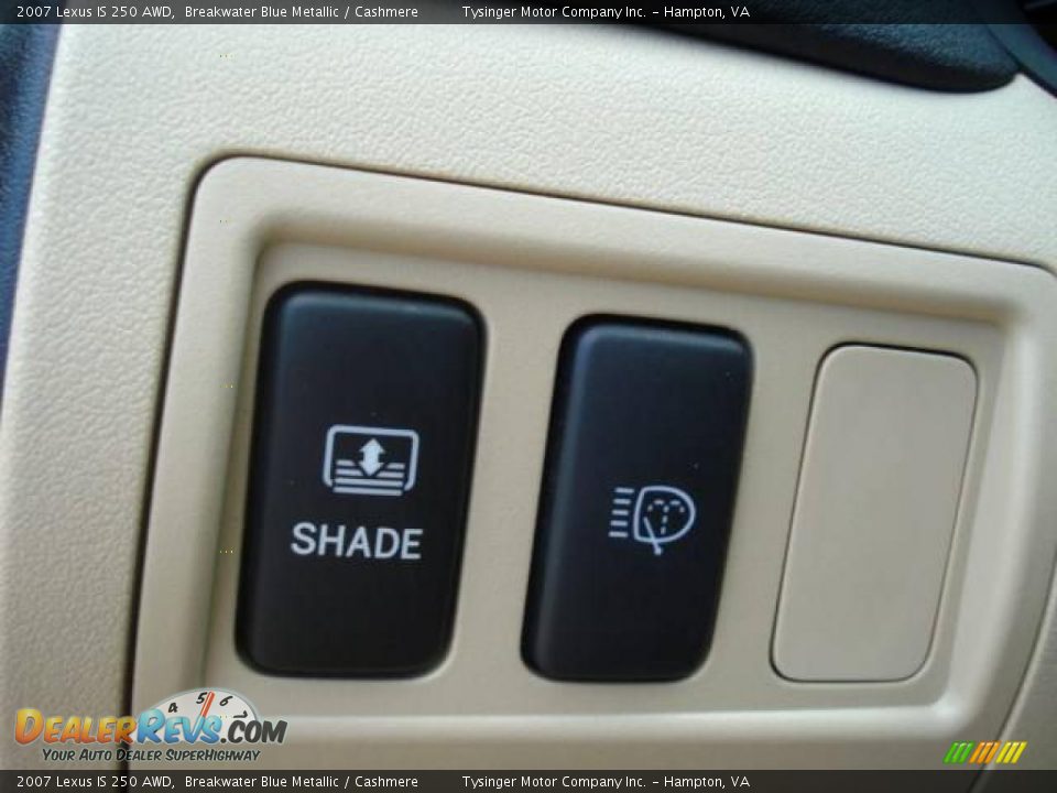 2007 Lexus IS 250 AWD Breakwater Blue Metallic / Cashmere Photo #24