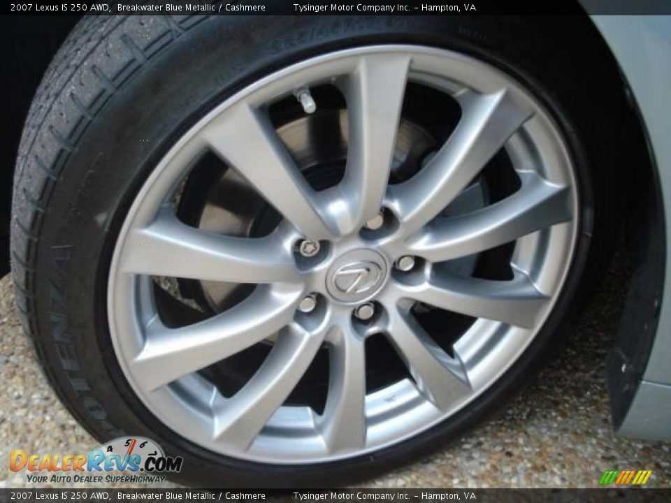 2007 Lexus IS 250 AWD Breakwater Blue Metallic / Cashmere Photo #26