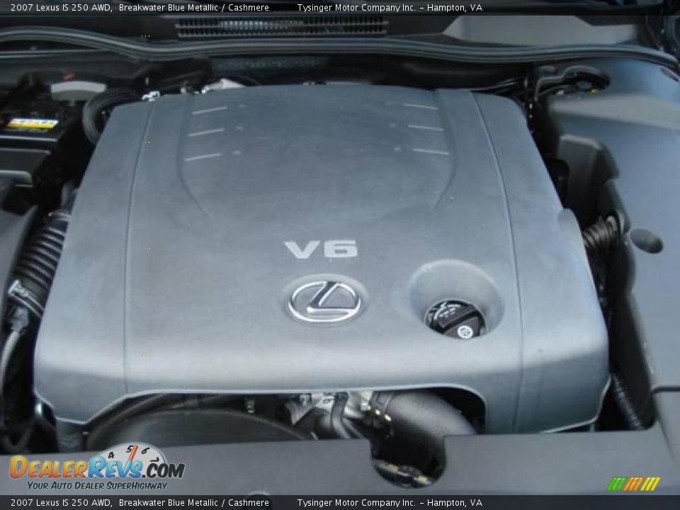 2007 Lexus IS 250 AWD Breakwater Blue Metallic / Cashmere Photo #28