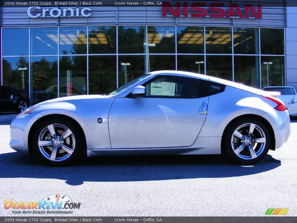 2009 Nissan 370Z Coupe Brilliant Silver / Black Cloth Photo #1