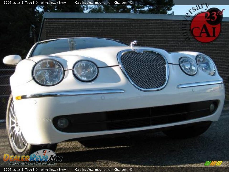 2006 Jaguar S-Type 3.0 White Onyx / Ivory Photo #1