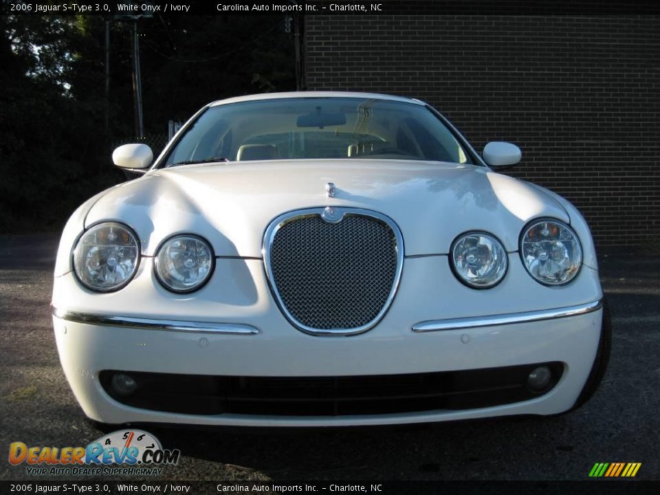 2006 Jaguar S-Type 3.0 White Onyx / Ivory Photo #3