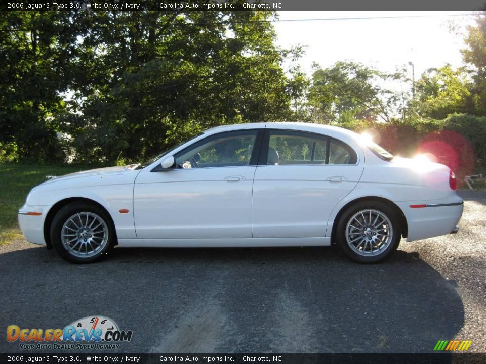2006 Jaguar S-Type 3.0 White Onyx / Ivory Photo #5