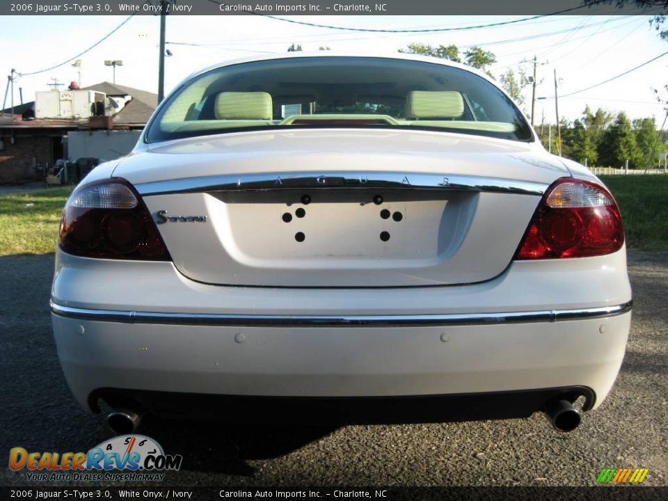 2006 Jaguar S-Type 3.0 White Onyx / Ivory Photo #7