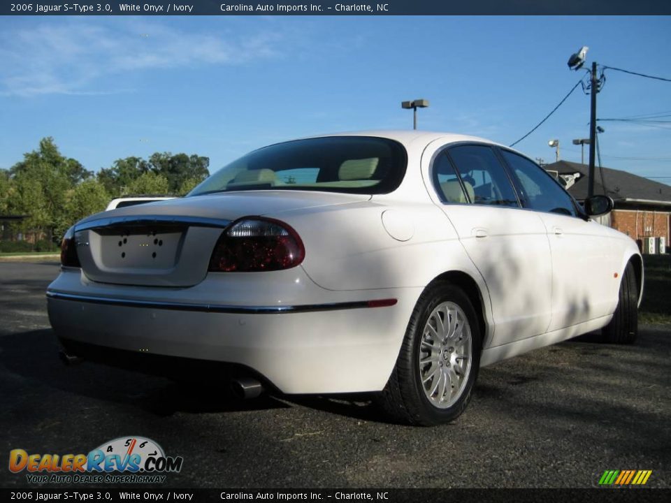 2006 Jaguar S-Type 3.0 White Onyx / Ivory Photo #8