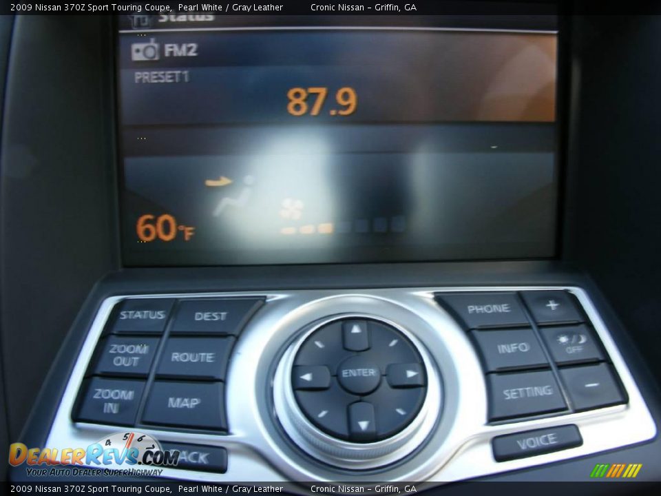 2009 Nissan 370Z Sport Touring Coupe Pearl White / Gray Leather Photo #15