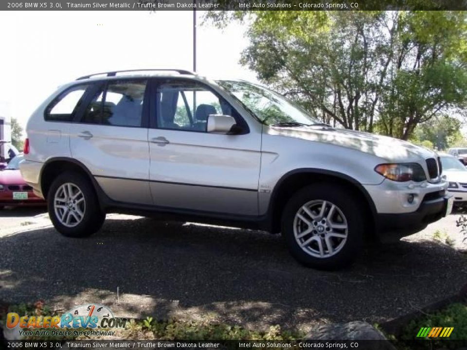 2006 BMW X5 3.0i Titanium Silver Metallic / Truffle Brown Dakota Leather Photo #1