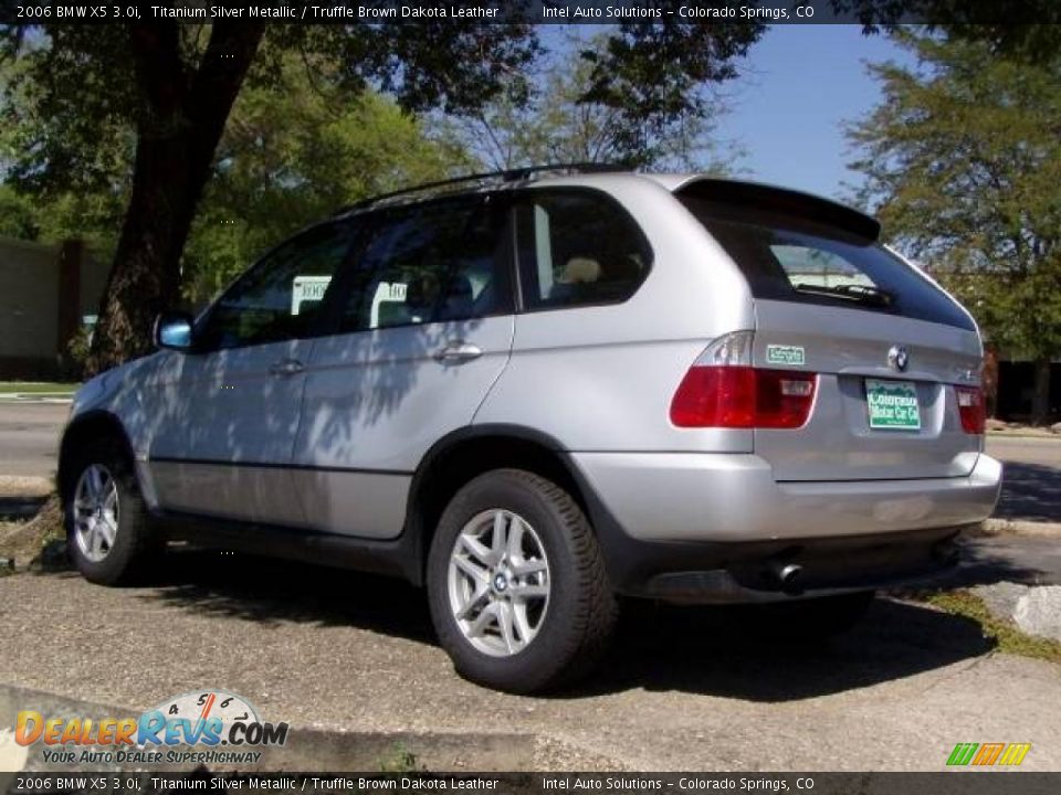 2006 BMW X5 3.0i Titanium Silver Metallic / Truffle Brown Dakota Leather Photo #3