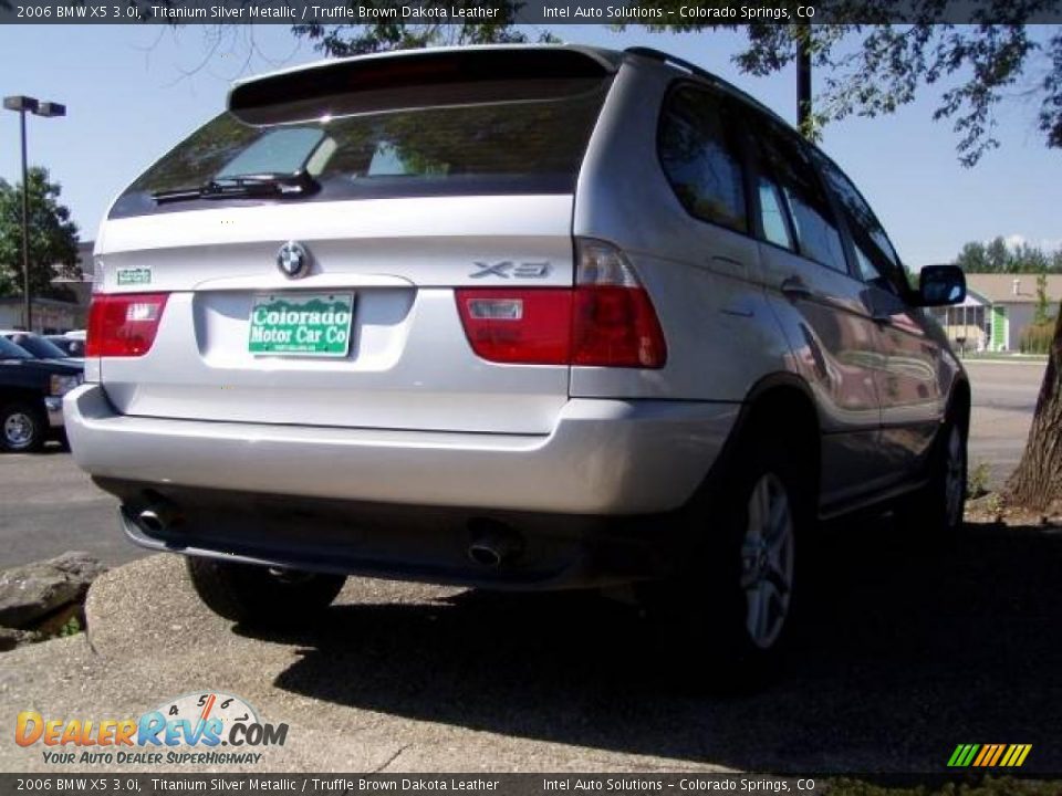 2006 BMW X5 3.0i Titanium Silver Metallic / Truffle Brown Dakota Leather Photo #4