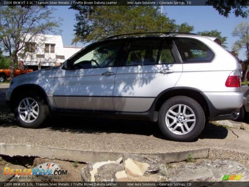 2006 BMW X5 3.0i Titanium Silver Metallic / Truffle Brown Dakota Leather Photo #5