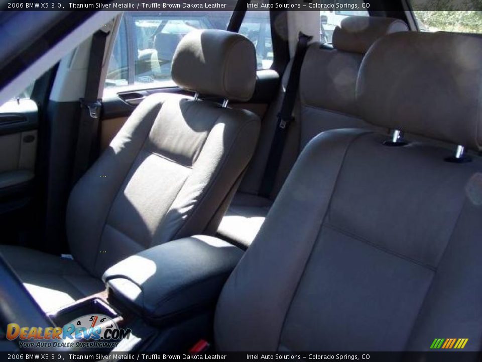2006 BMW X5 3.0i Titanium Silver Metallic / Truffle Brown Dakota Leather Photo #12