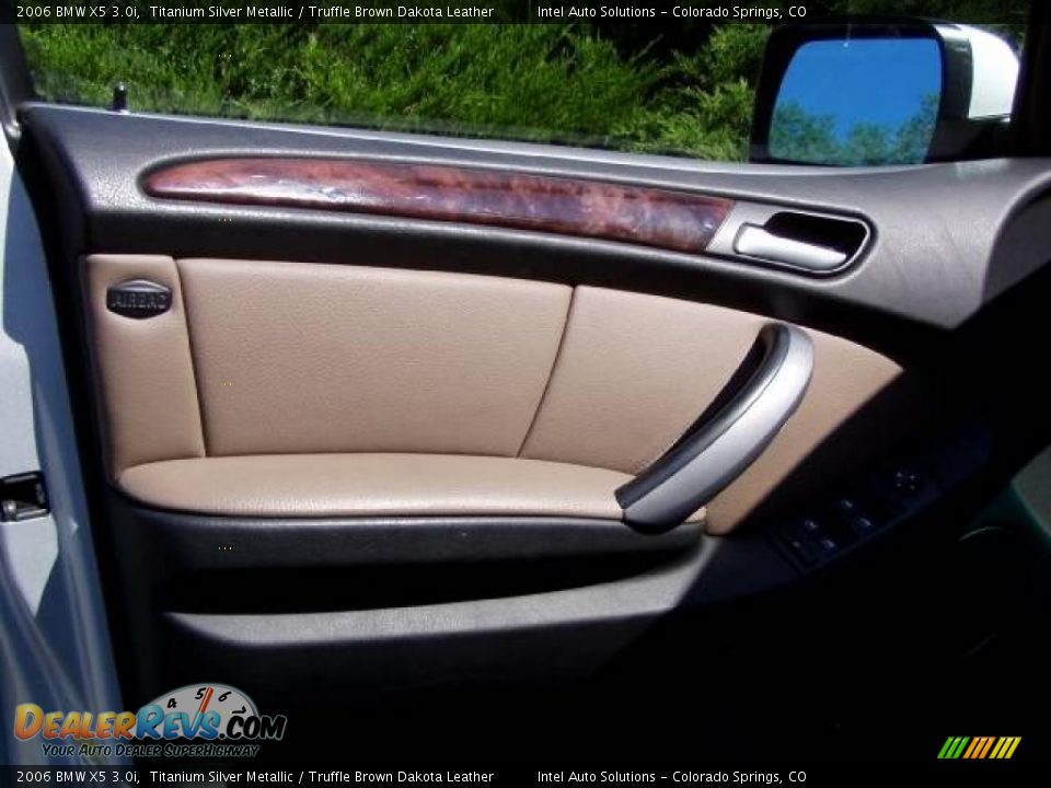 2006 BMW X5 3.0i Titanium Silver Metallic / Truffle Brown Dakota Leather Photo #16