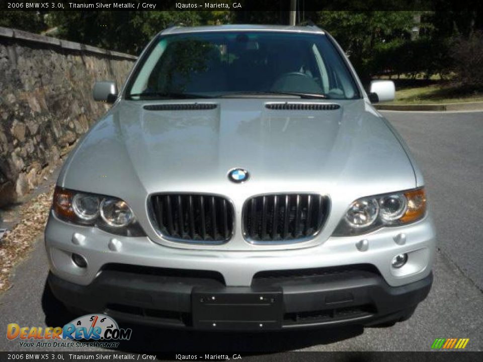 2006 BMW X5 3.0i Titanium Silver Metallic / Grey Photo #3