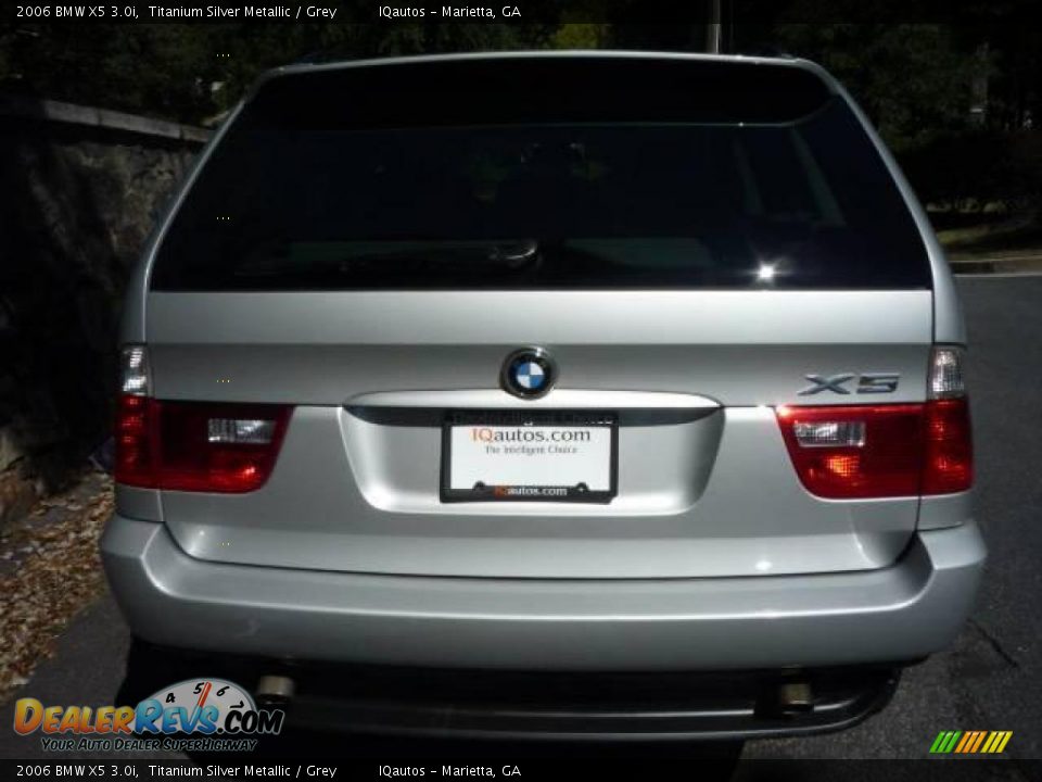2006 BMW X5 3.0i Titanium Silver Metallic / Grey Photo #6