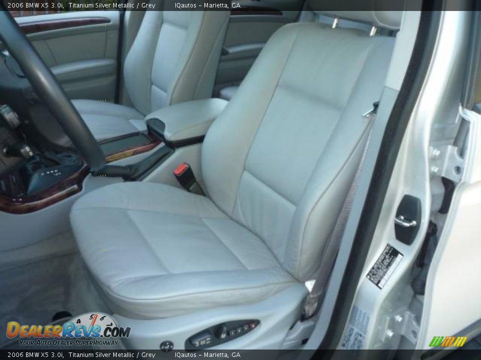 2006 BMW X5 3.0i Titanium Silver Metallic / Grey Photo #8