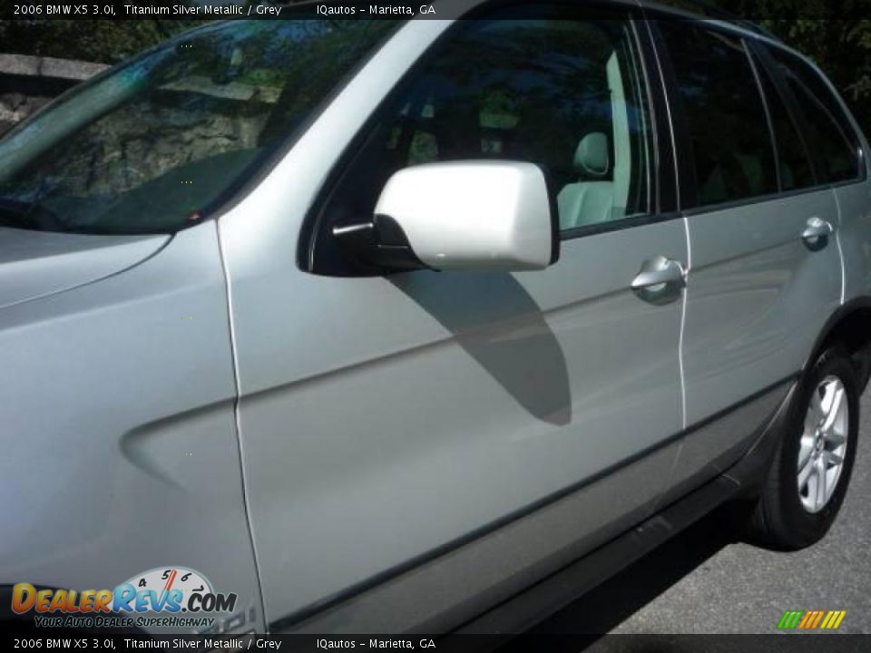 2006 BMW X5 3.0i Titanium Silver Metallic / Grey Photo #14
