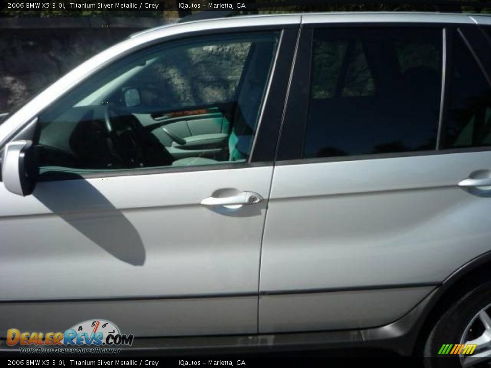 2006 BMW X5 3.0i Titanium Silver Metallic / Grey Photo #15