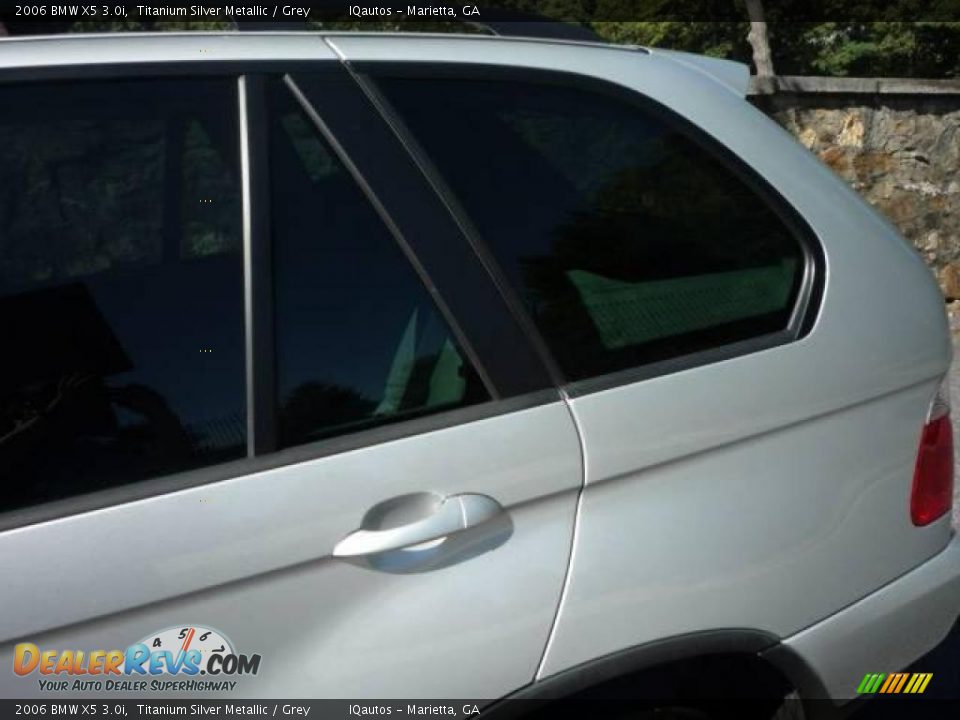 2006 BMW X5 3.0i Titanium Silver Metallic / Grey Photo #16