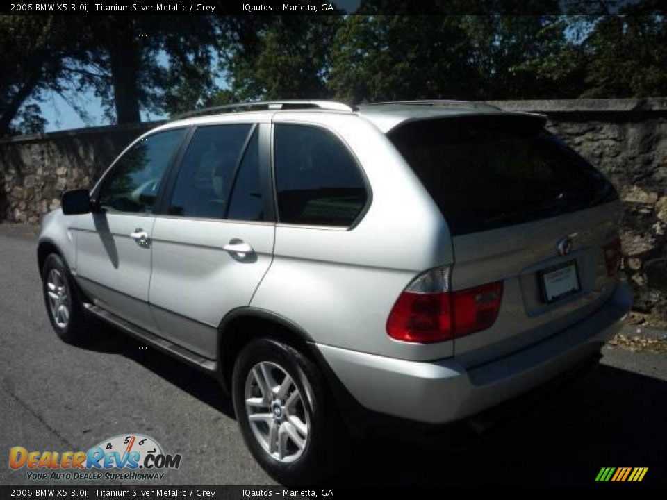 2006 BMW X5 3.0i Titanium Silver Metallic / Grey Photo #17