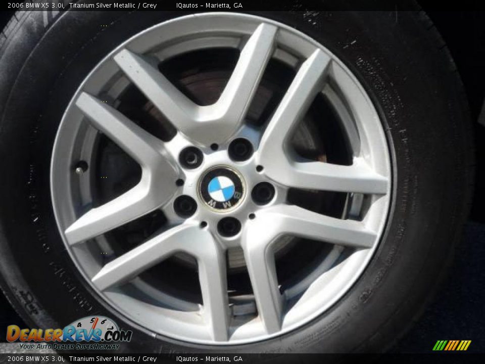 2006 BMW X5 3.0i Titanium Silver Metallic / Grey Photo #18