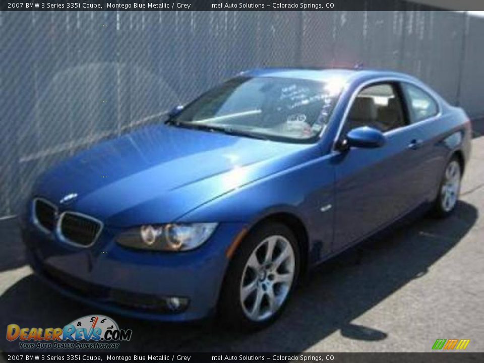 2007 BMW 3 Series 335i Coupe Montego Blue Metallic / Grey Photo #1